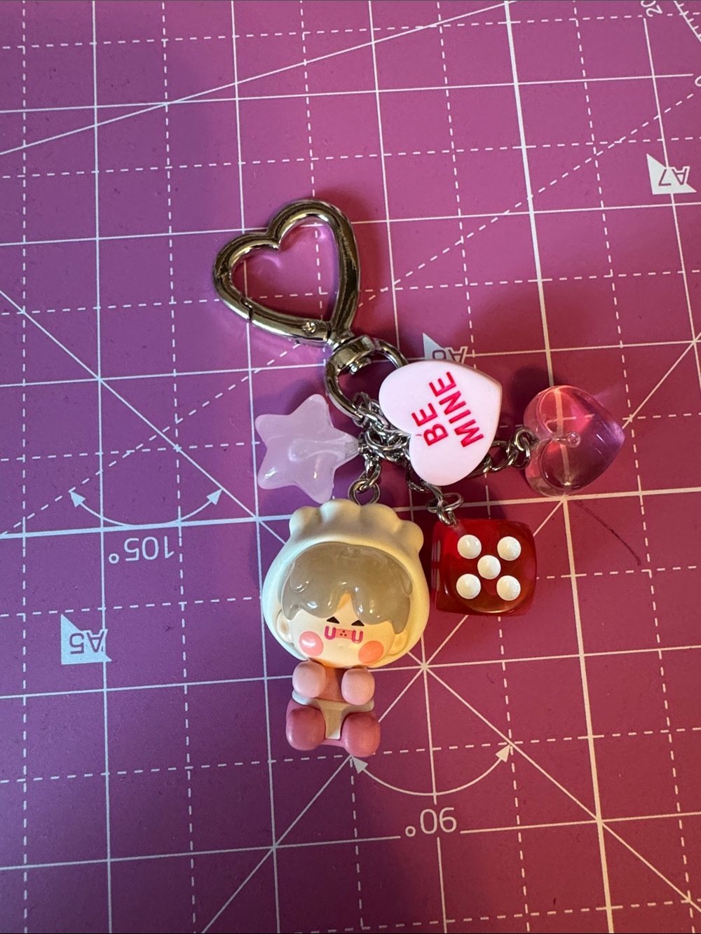 Pino Jelly Cute Pink Charm Keychain